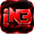 IND3 Game logo in red 3D design